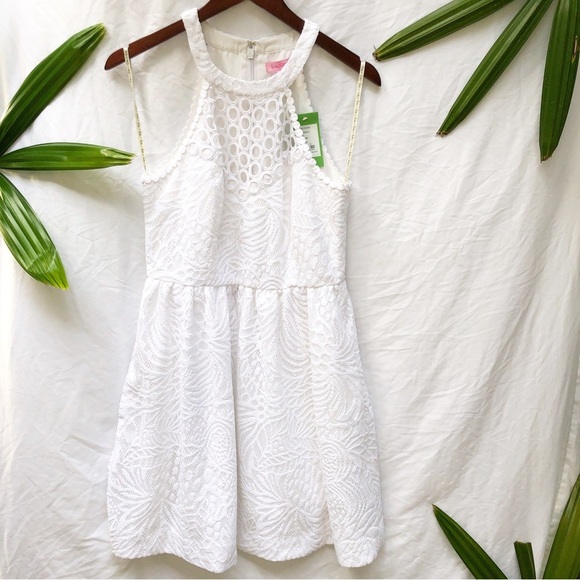 LILLY PULITZER | NWT KINLEY TROPICAL FRUIT LACE FIT & FLARE DRESS SIZE 6 - Picture 6 of 13